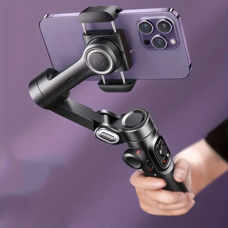 SmartPro Foldbar 3-Akset Smartphone Gimbal Stabilizer til iPhone og Android