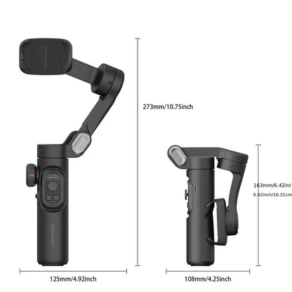 SmartPro Foldbar 3-Akset Smartphone Gimbal Stabilizer til iPhone og Android