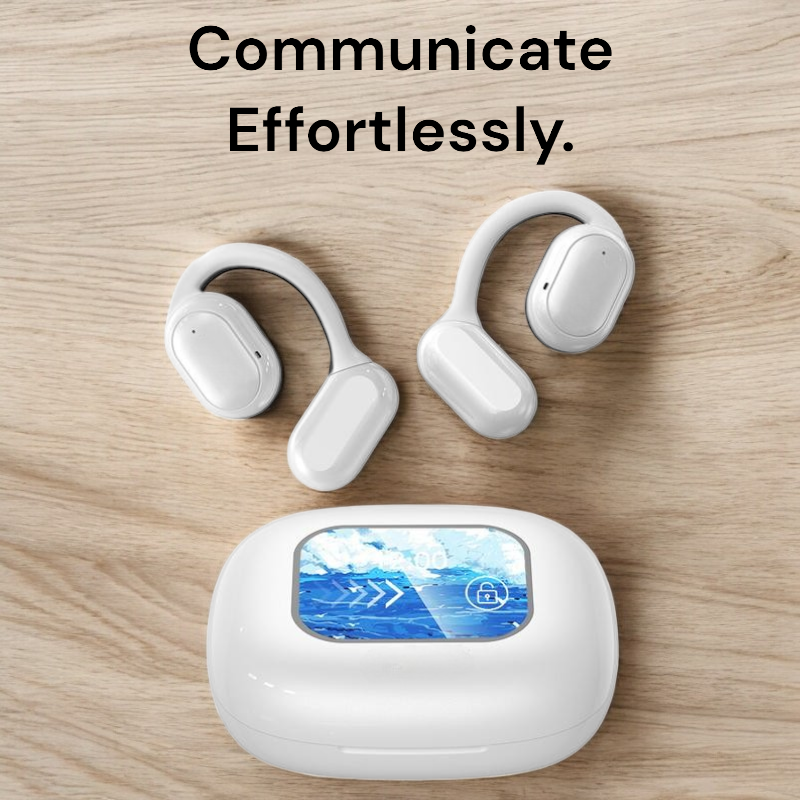 SmartSpeak AI-øretelefoner med Realtidsoversættelse, Bluetooth og Trådløs Forbindelse