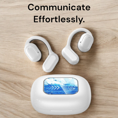 SmartSpeak AI-øretelefoner med Realtidsoversættelse, Bluetooth og Trådløs Forbindelse