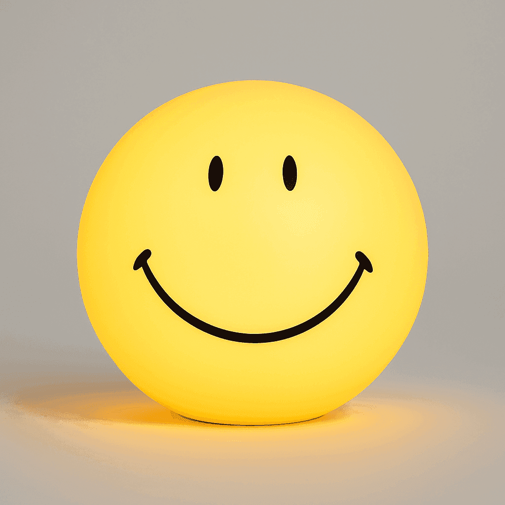 SmileyGlow Dæmpbar LED Natlampe med Varm Stemningsbelysning