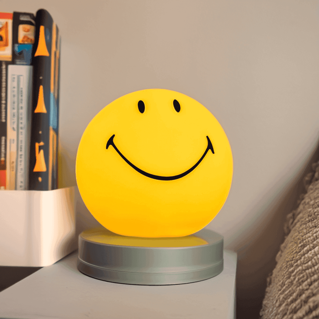 SmileyGlow Dæmpbar LED Natlampe med Varm Stemningsbelysning