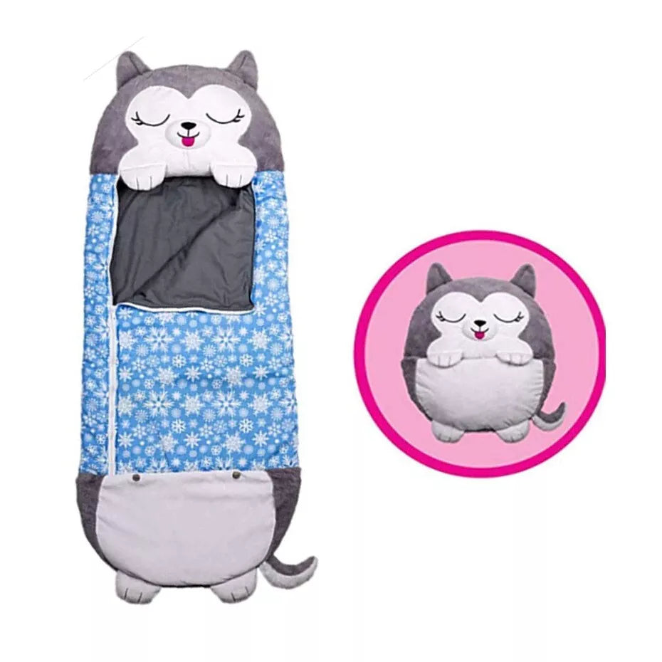 SnugglePals Dyresovepose til Børn Blød og Hyggelig Sovepose til Drenge og Piger