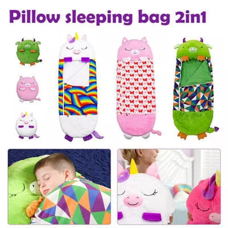 SnugglePals Dyresovepose til Børn Blød og Hyggelig Sovepose til Drenge og Piger