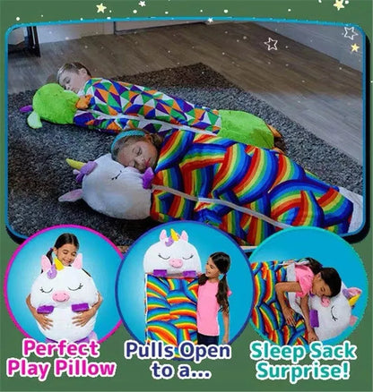 SnugglePals Dyresovepose til Børn Blød og Hyggelig Sovepose til Drenge og Piger