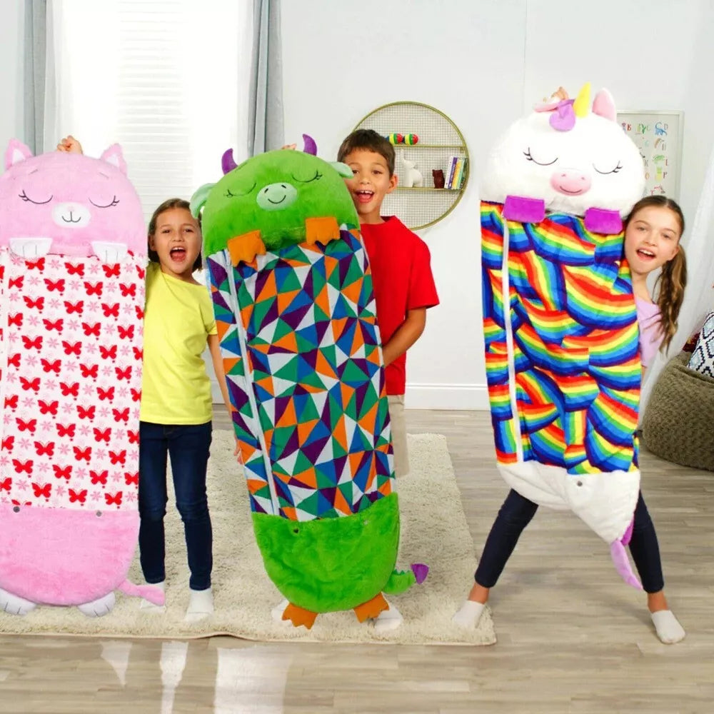 SnugglePals Dyresovepose til Børn Blød og Hyggelig Sovepose til Drenge og Piger