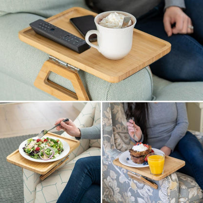 SofaMate Justerbart Armbordsbakke til Sofa til Drikkevarer og Småting