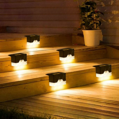 Solcelledrevne Udendørs LED Væglamper Vandtætte Trinlamper