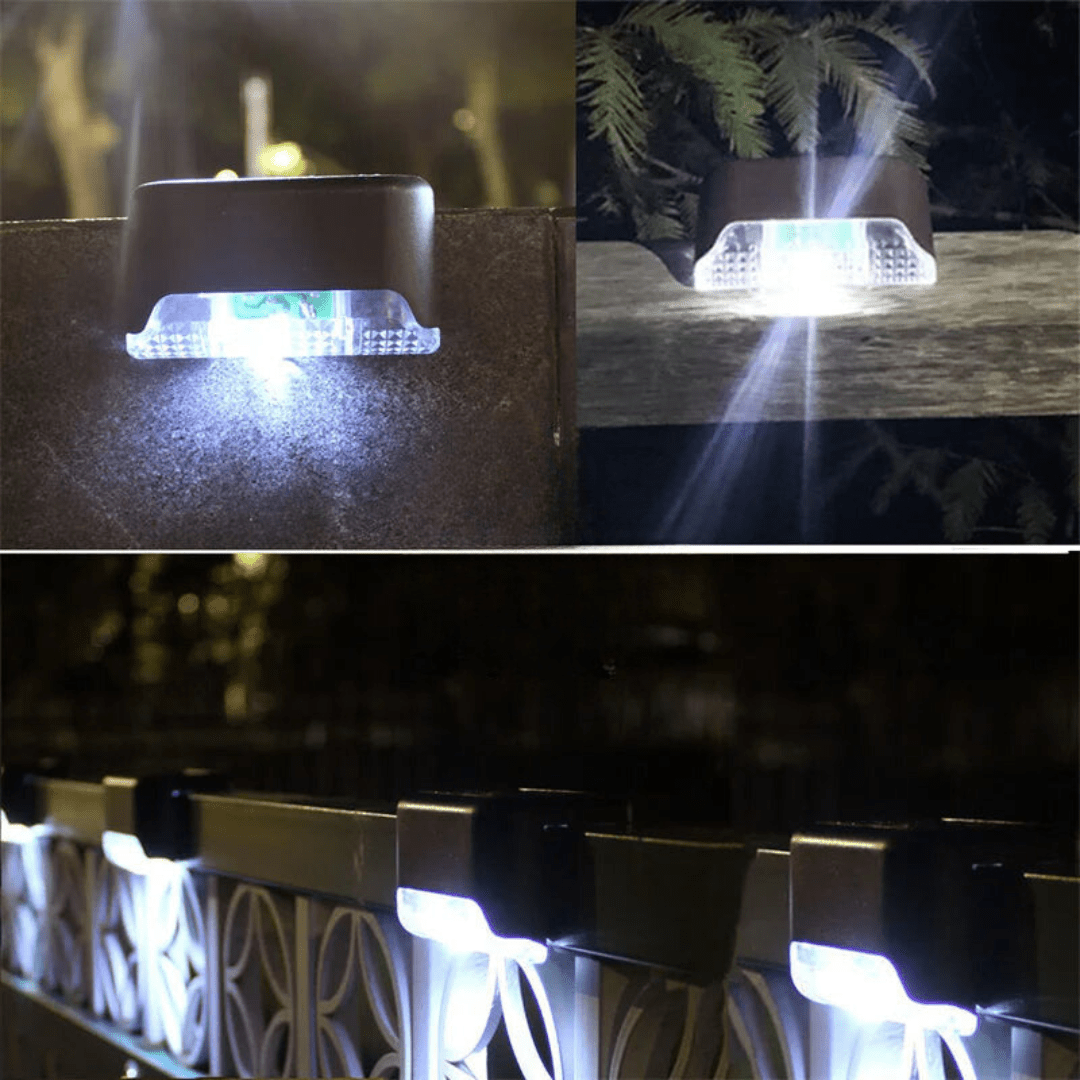 Solcelledrevne Udendørs LED Væglamper Vandtætte Trinlamper