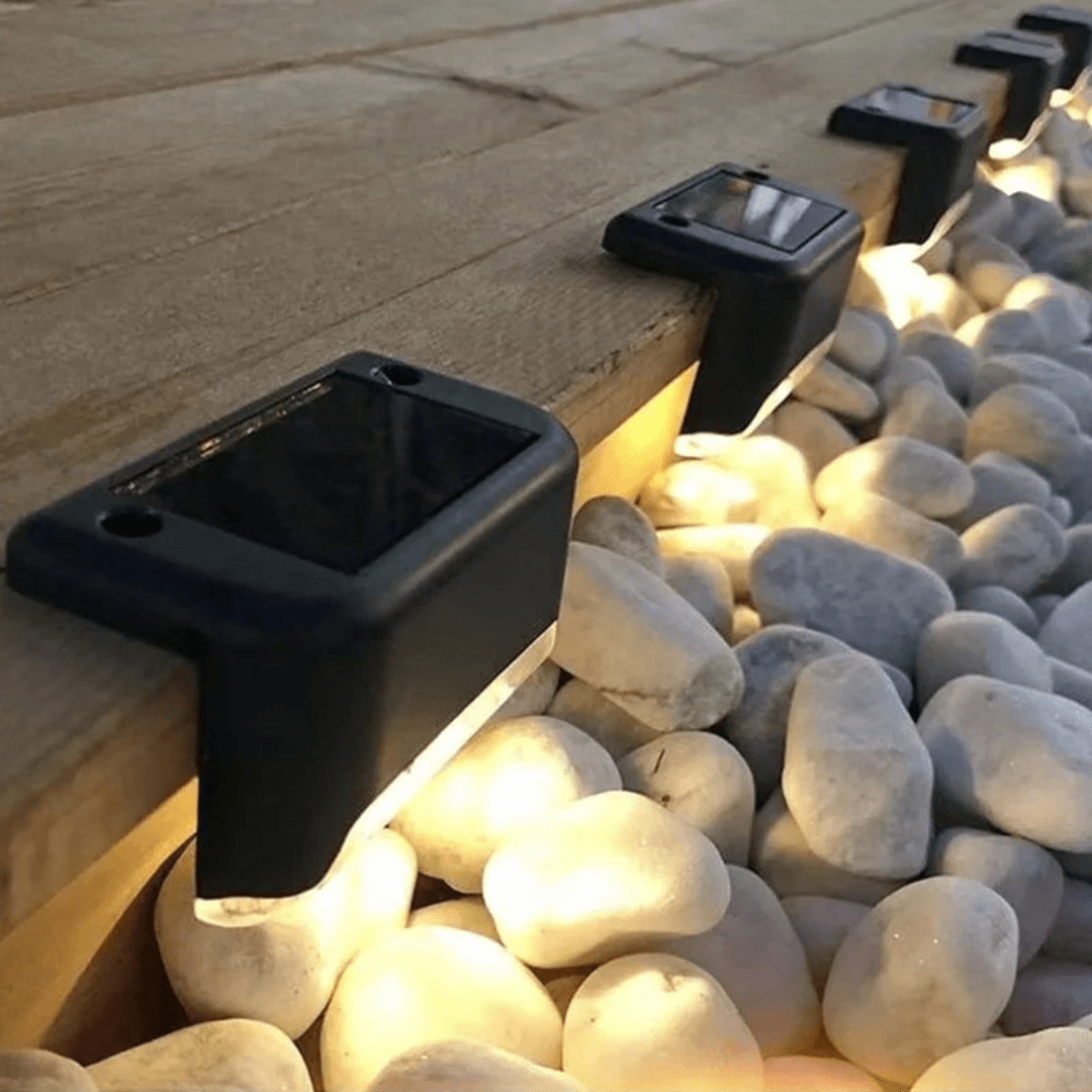 Solcelledrevne Udendørs LED Væglamper Vandtætte Trinlamper