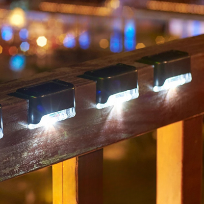 Solcelledrevne Udendørs LED Væglamper Vandtætte Trinlamper