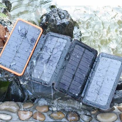 SolarCharge Solcelle Powerbank 26800mAh med Foldbare Solpaneler