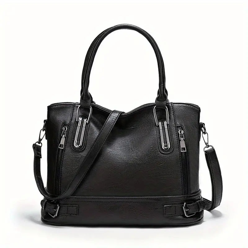 Sophie Crossbodytaske i Vintage PU-Læder Klassisk Elegant Skuldertaske