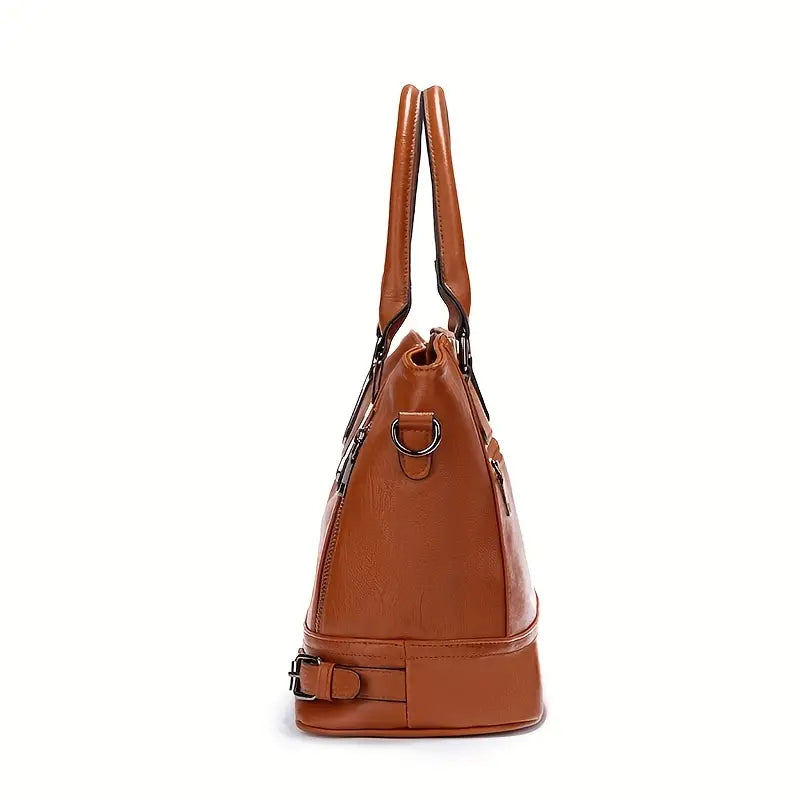 Sophie Crossbodytaske i Vintage PU-Læder Klassisk Elegant Skuldertaske