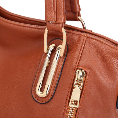 Sophie Crossbodytaske i Vintage PU-Læder Klassisk Elegant Skuldertaske