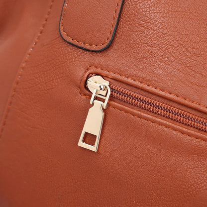 Sophie Crossbodytaske i Vintage PU-Læder Klassisk Elegant Skuldertaske
