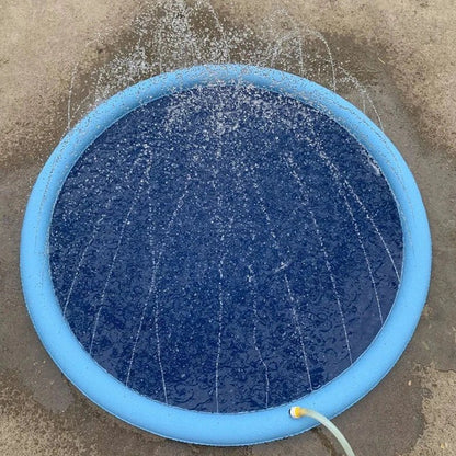 SplashyPaws Vandsprinkler Måtte og Soppebassin til Hunde