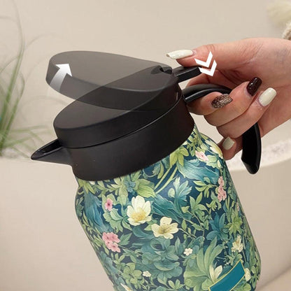 Termokande i rustfrit stål med tefilter og vakuumisolering 1 L