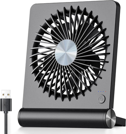 Kompakt og støjsvag USB-bordventilator med 3 hastigheder