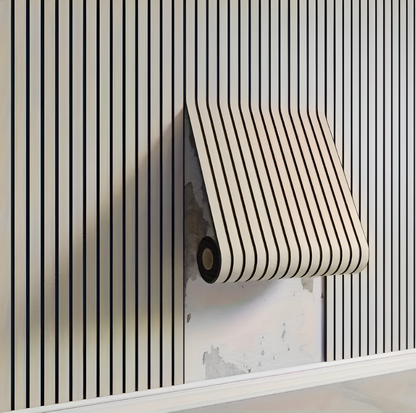 StickieFast 3D Vægpaneler med Trælook og Selvklæbende Design