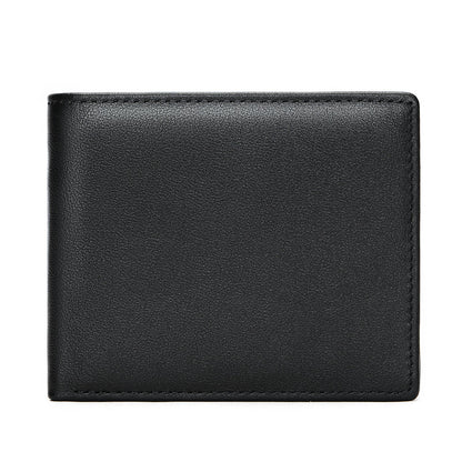 StitchCraft Herrepung i Ægte Læder med RFID Beskyttelse og Slankt Bifold Design