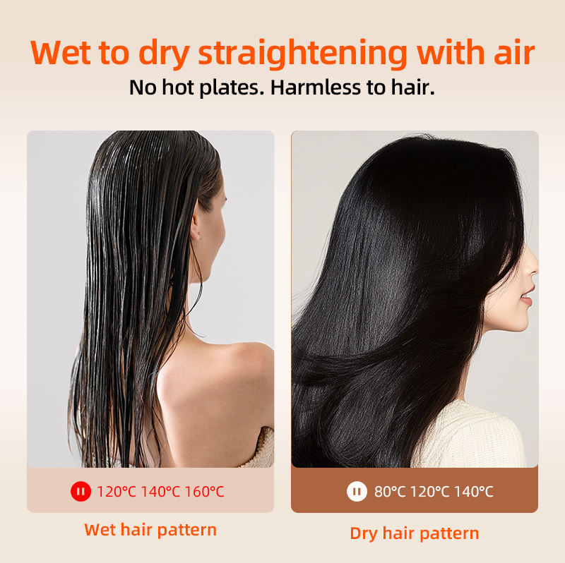 StraightStyler 2-i-1 Hårtørrer og Glattejern til Hurtig og Nem Styling