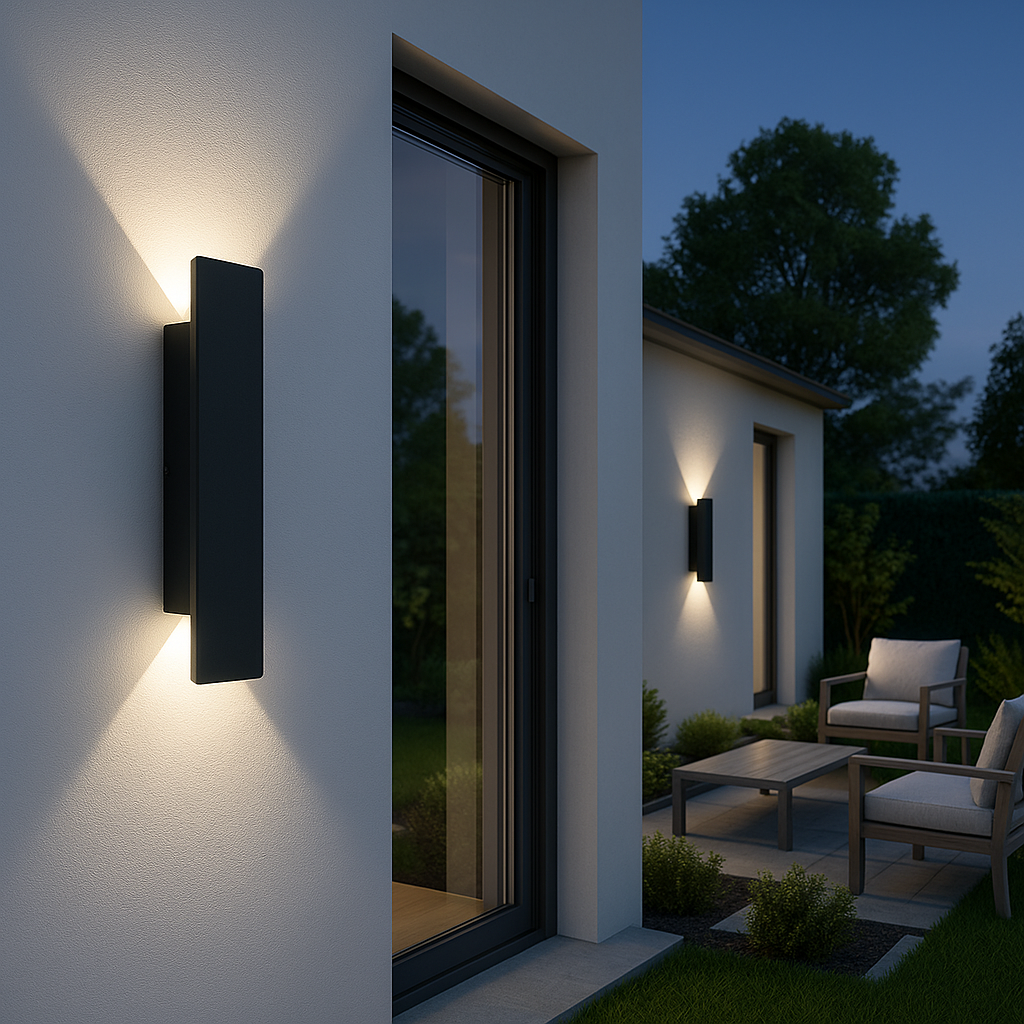 Streamline LED Udendørs Væglampe Vejrbestandig Moderne Facadelampe