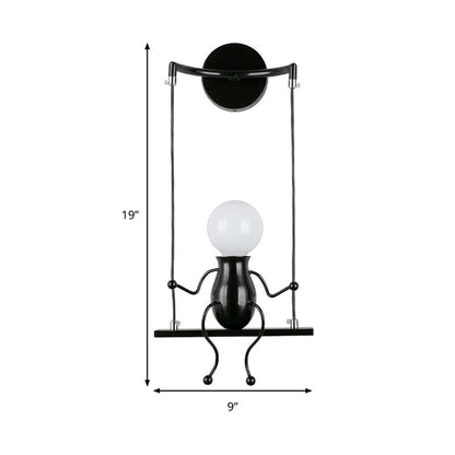 SwingDesign Moderne Væglampe med Legende Figur