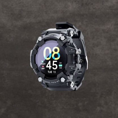 Taktisk smartwatch med pulsmåling og vandtæt IP68-design