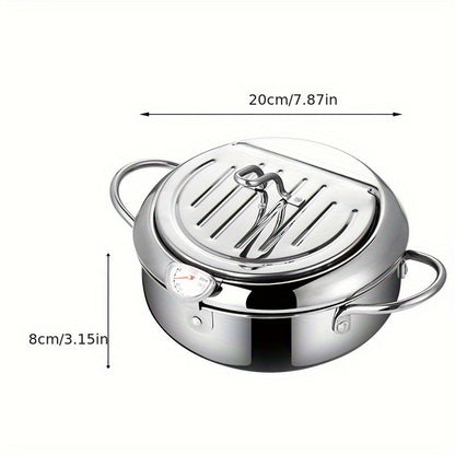 ThermaFryer Frituregryde i Rustfrit Stål med Temperaturkontrol 2.2 L