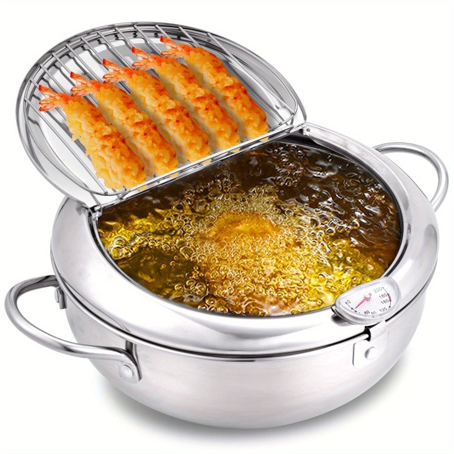 ThermaFryer Frituregryde i Rustfrit Stål med Temperaturkontrol 2.2 L