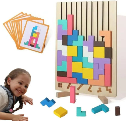ThinkWood Træpuslespil Montessori Læringslegetøj til Børn