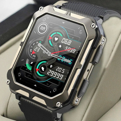 TitanGuard Robustt Smartwatch med Pulsmåling og Aktivitetssporing