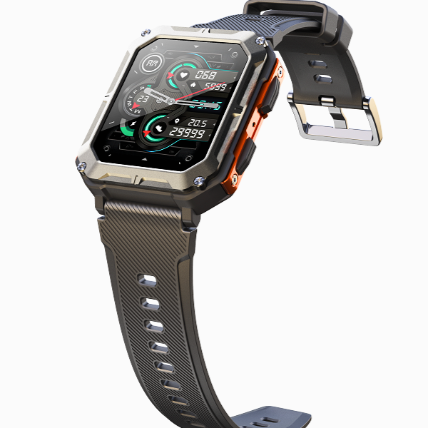 TitanGuard Robustt Smartwatch med Pulsmåling og Aktivitetssporing