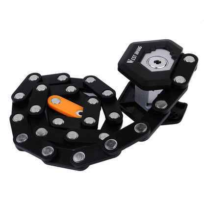 TitanLock Pro Kraftig Foldbar Cykellås med Holder