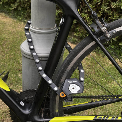 TitanLock Pro Kraftig Foldbar Cykellås med Holder