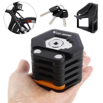 TitanLock Pro Kraftig Foldbar Cykellås med Holder