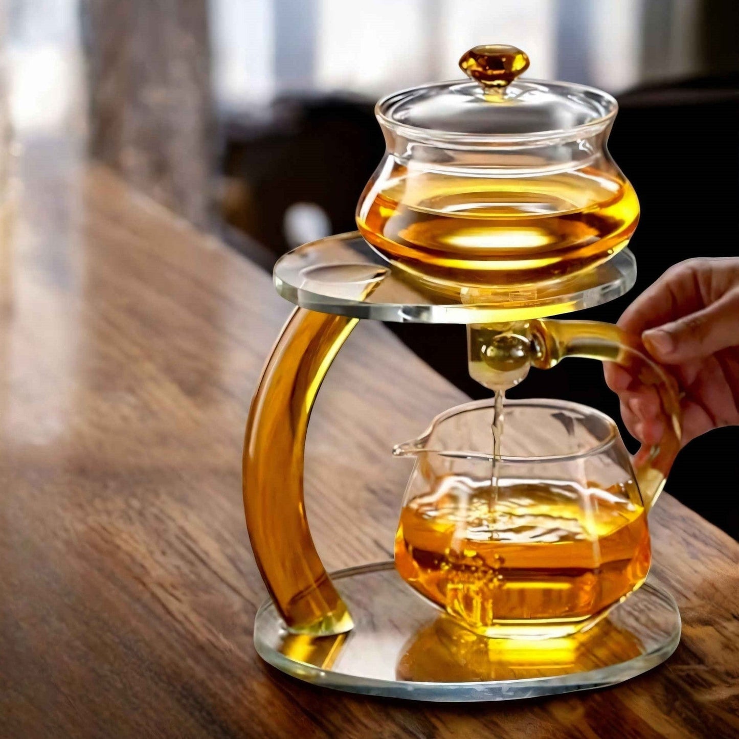 TranquiliTea Magnetisk Glastekande med Tebrygger