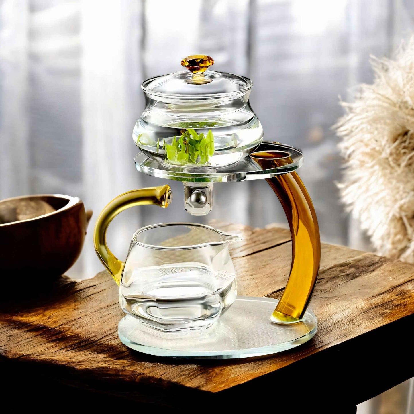 TranquiliTea Magnetisk Glastekande med Tebrygger