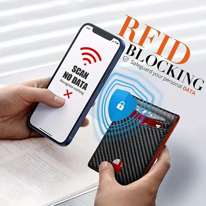 TravelPrime Slim Rejsepung med RFID-beskyttelse i Carbon Look