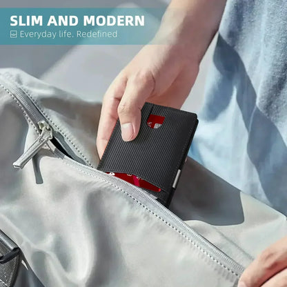 TravelPrime Slim Rejsepung med RFID-beskyttelse i Carbon Look