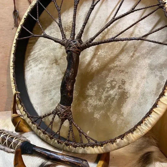 Tree of Life Håndlavet Shamantromme til Meditation og Lydterapi