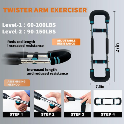 Twister Armtræner med Justerbar Modstand