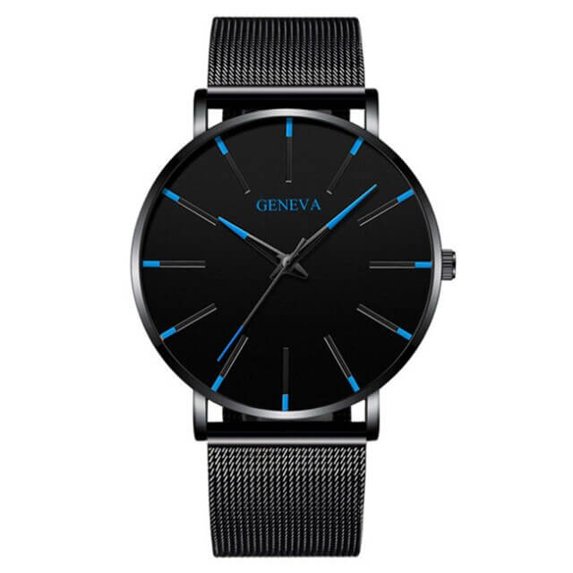 Ultratyndt Business Herreur med Minimalistisk Design i Rustfrit Stål