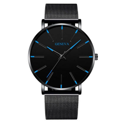Ultratyndt Business Herreur med Minimalistisk Design i Rustfrit Stål