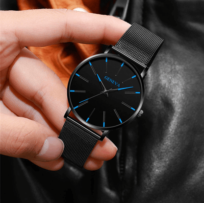 Ultratyndt Business Herreur med Minimalistisk Design i Rustfrit Stål