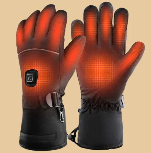 Unisex Opvarmede Handsker med Genopladeligt Batteri og Touchskærmsfunktion
