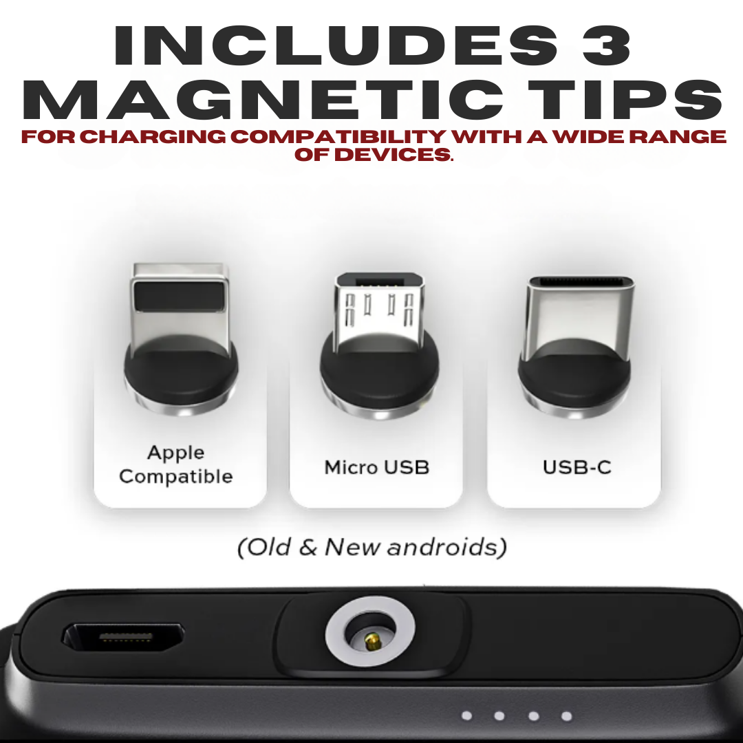 Universal Magnetisk Mini Powerbank – Bærbar Oplader