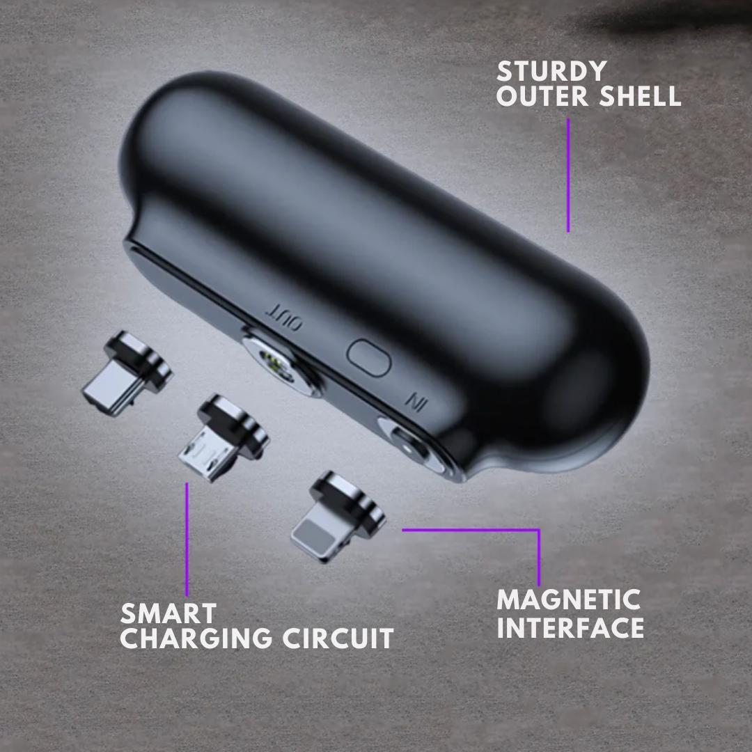 Universal Magnetisk Mini Powerbank – Bærbar Oplader