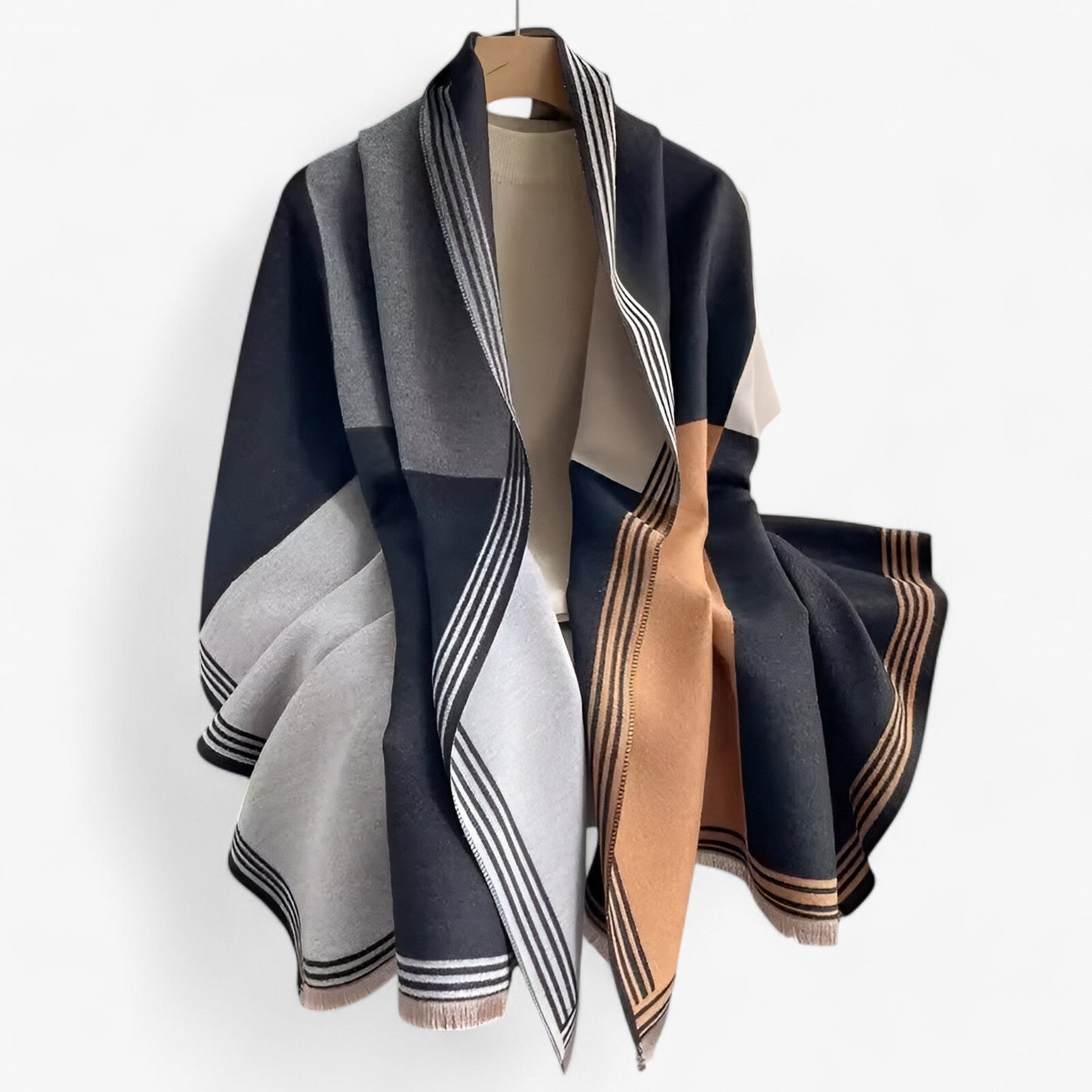 Valeria Luxe kashmirhalstørklæde med blødt, let stof og elegant, alsidigt design